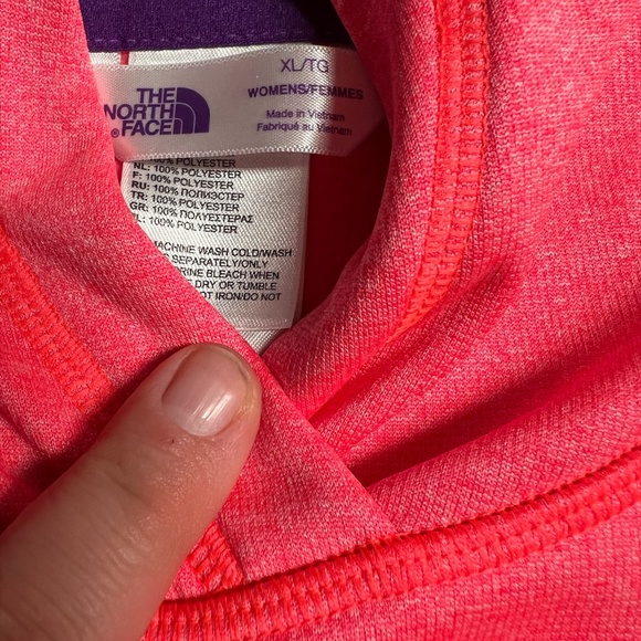 North Face Women's Orange Sweatshirt EUC Size XL - Picture 4 of 4